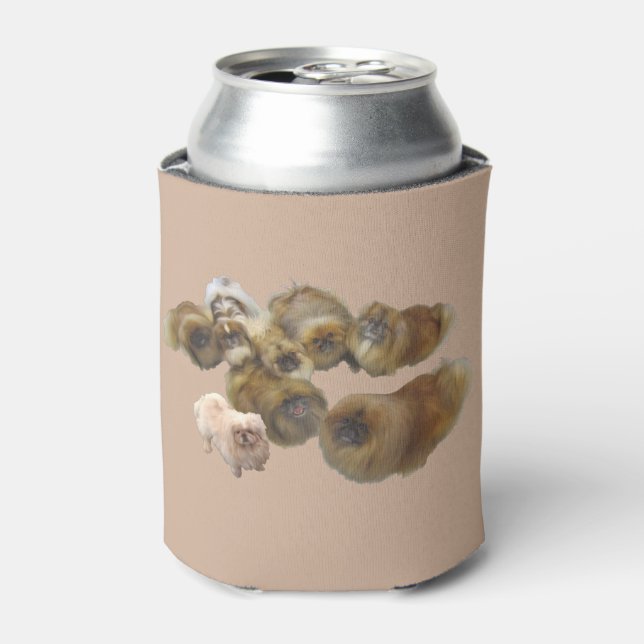 Pekingese Group Can Cooler (Can Front)