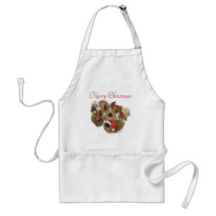 Pekingese Group Christmas Standard Apron