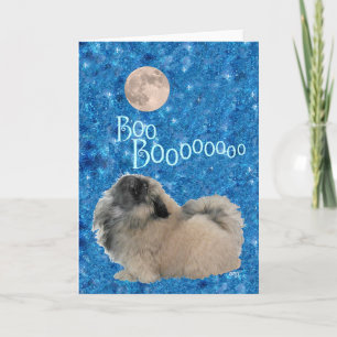 Pekingese Halloween Card