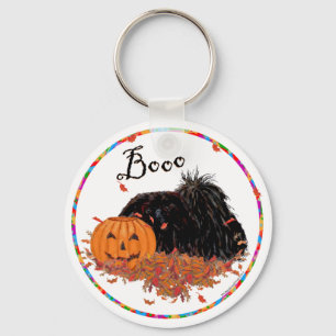 Pekingese Halloween Key Ring
