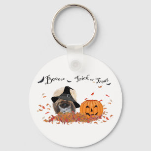 Pekingese Halloween Key Ring