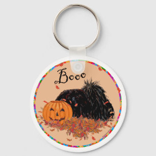 Pekingese Halloween Key Ring