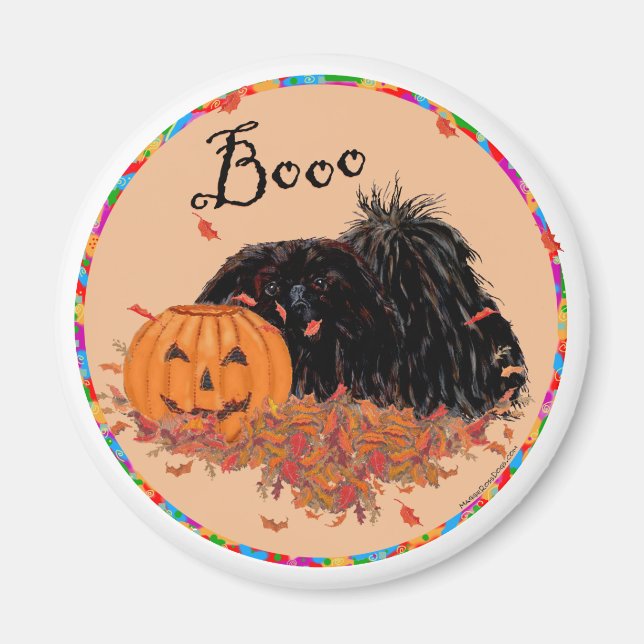 Pekingese Halloween Magnet (Front)