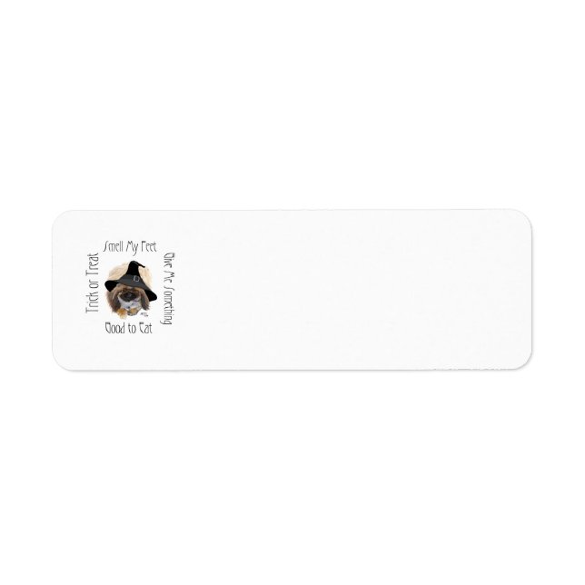 Pekingese Halloween Return Address Labels (Front)