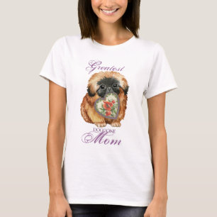 Pekingese Heart Mom T-Shirt