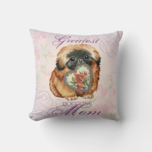Pekingese Heart Mum Cushion