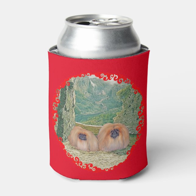 Pekingese Heritage Can Cooler (Can Front)