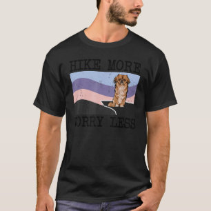 Pekingese Hike More Worry Less Graphic Hiking T-Shirt