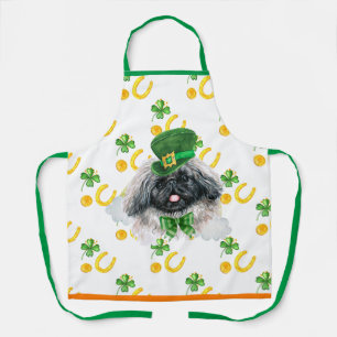 Pekingese Holiday Home Decor St Patrick's Day Dog Apron