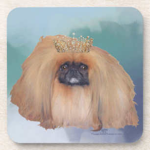 Pekingese Ice Princess Coaster