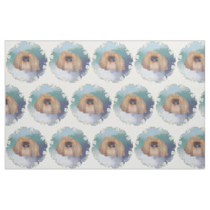 Pekingese Ice Princess Fabric