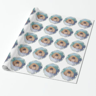 Pekingese Ice Princess Wrapping Paper
