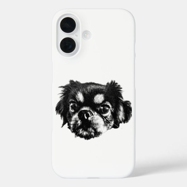 Pekingese iPhone Case – Dramatic Dog Portrait (Back)