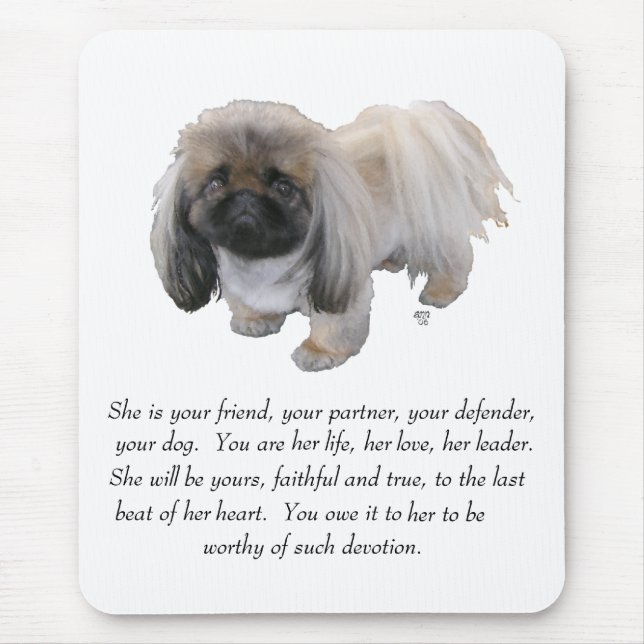 Pekingese Keepsake - FEMALE Mouse Pad (Front)