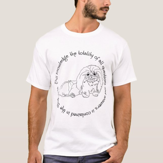 Pekingese Knowledge T-Shirt (Front)