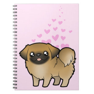 Pekingese Love (puppy cut) Notebook