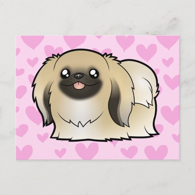 Pekingese Love (show cut) Postcard (Front)