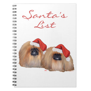 Pekingese Merry Christmas Notebook