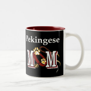 Pekingese MOM Gifts Two-Tone Coffee Mug