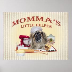 Pekingese Momma's Little Helper Posters