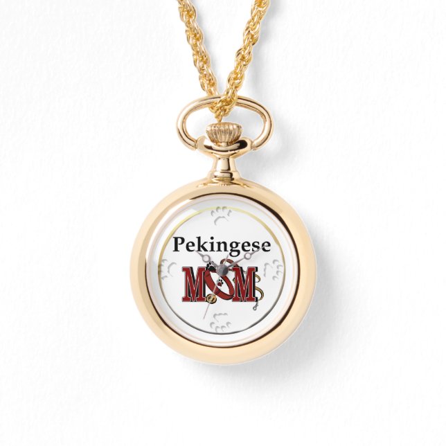 Pekingese Mum Gifts Watch (Front)