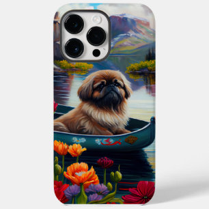 Pekingese on a Paddle: A Scenic Adventure Case-Mate iPhone 14 Pro Max Case