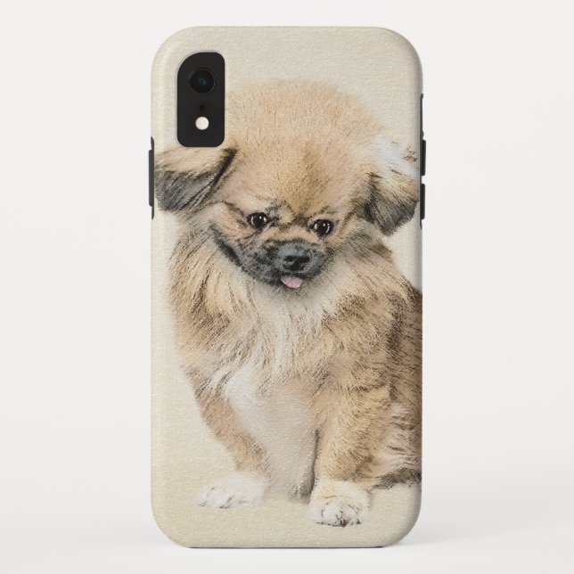 Pekingese Painting - Cute Original Dog Art Case-Mate iPhone Case (Back)