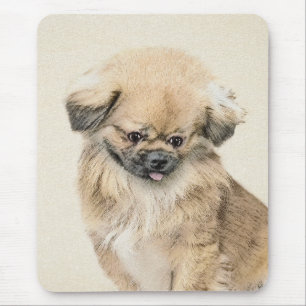 Pekingese Painting - Cute Original Dog Art Mouse Pad