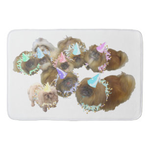 Pekingese Party Bath Mat