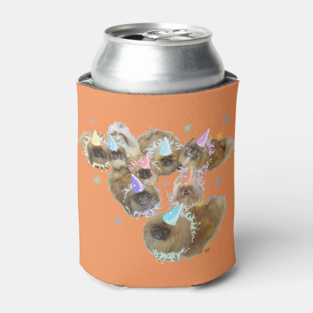 Pekingese Party Can Cooler (Can Front)