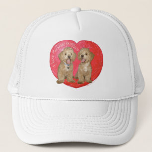 Pekingese / Poodle Mix Valentine's Day Trucker Hat