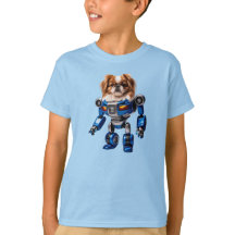 Pekingese Robot Kid's T-shirt