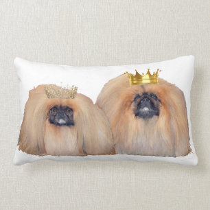 Pekingese Rule My World Lumbar Cushion