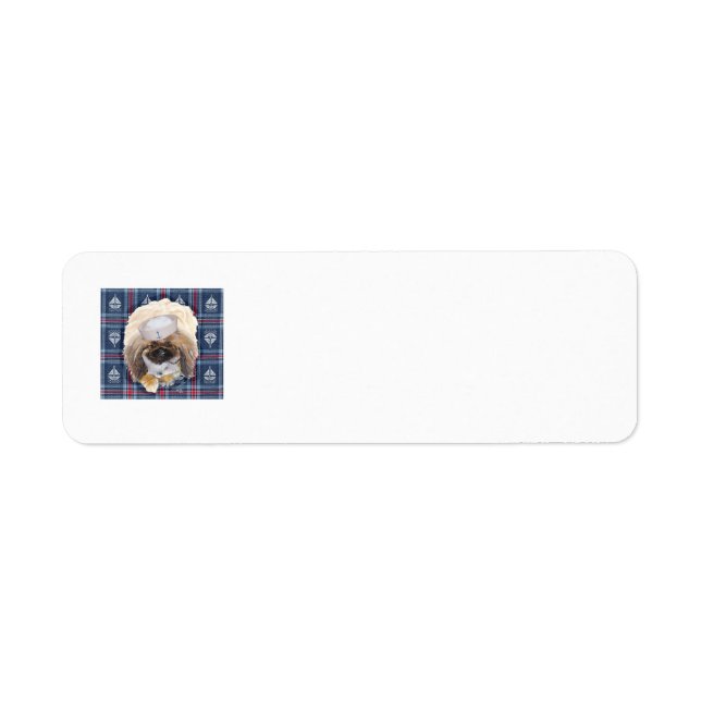 Pekingese Sailors Return Address Labels (Front)