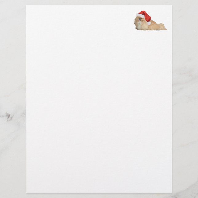 Pekingese Santa Claus (Front)