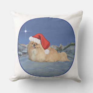 Pekingese Santa Claus Cushion