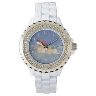 Pekingese Santa Claus Watch