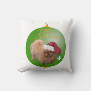 Pekingese Santa Ornament Cushion