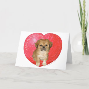 Pekingese / Shih Tzu Valentine's Day Holiday Card