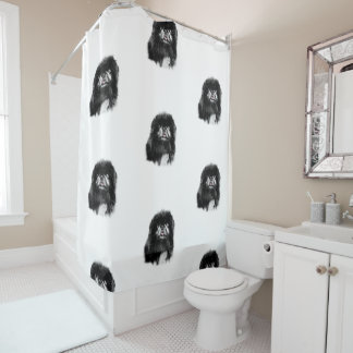 Pekingese Shower Curtain "Mork"