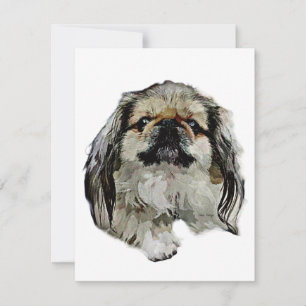 Pekingese Stationery - blank card