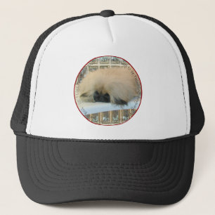 Pekingese Thinking Big Trucker Hat