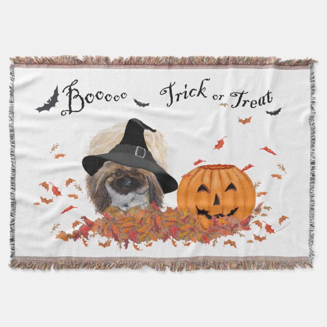 Pekingese Throw Blanket (Front)