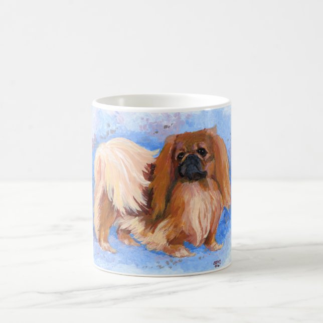 Pekingese True Blue Coffee Mug (Center)