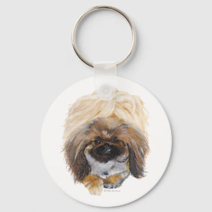 Pekingese Tuffy Key Ring
