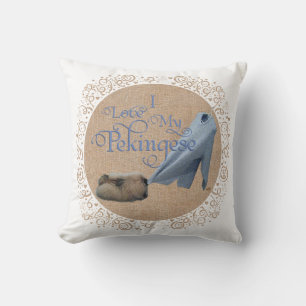 Pekingese Tug-O-War Cushion