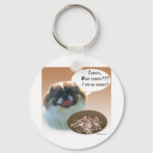 Pekingese Turkey Key Ring
