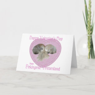 Pekingese Valentine Greeting Card