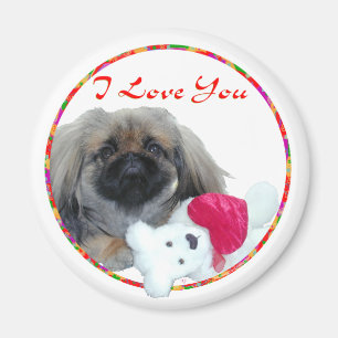 Pekingese Valentine Magnet
