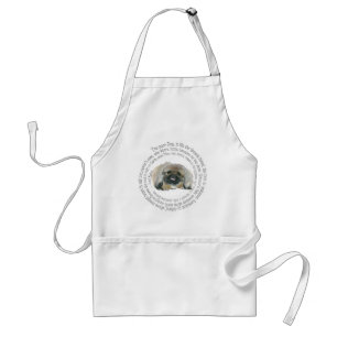 Pekingese Wisdom - and Lord Byron's Lament Standard Apron